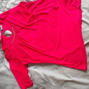 Berry Red quarter sleeve blouse